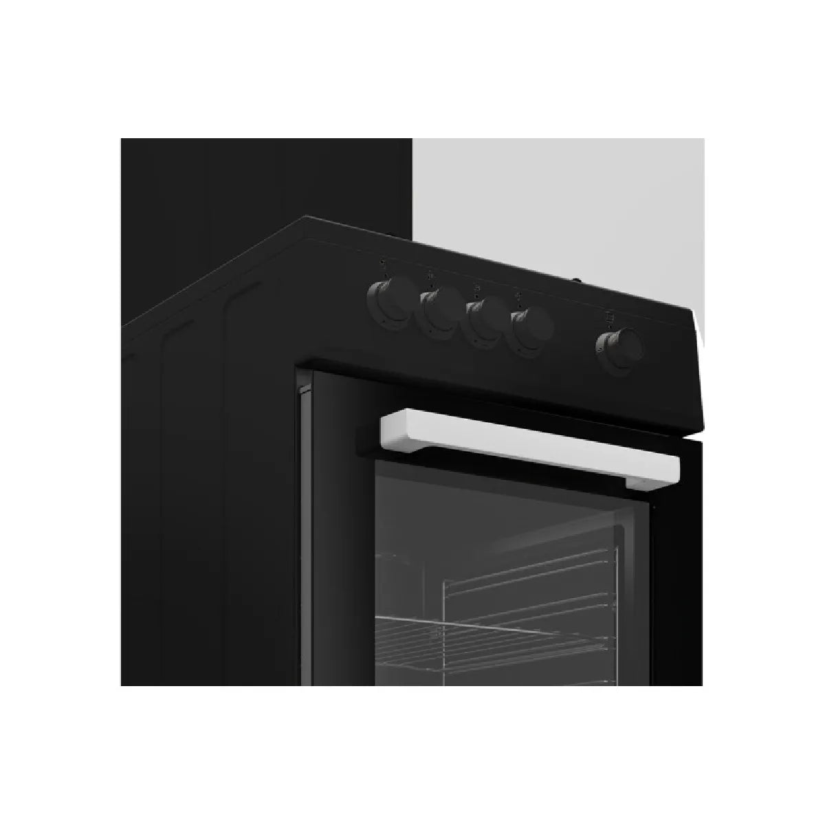 Cocina de gas Beko FSG522DBC 4 quemadores negro 68 L