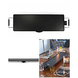 Aeno Plancha Eléctrica Exterior 2000W Gris con Termostato Ajustable