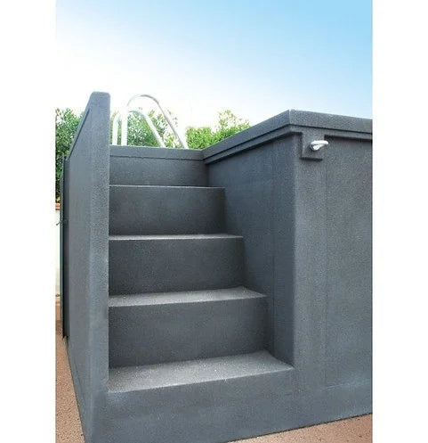 Bourgogne Mini-Poolbehälter-Set mit Technikraum und Deck 5,25 m × 2,55 m