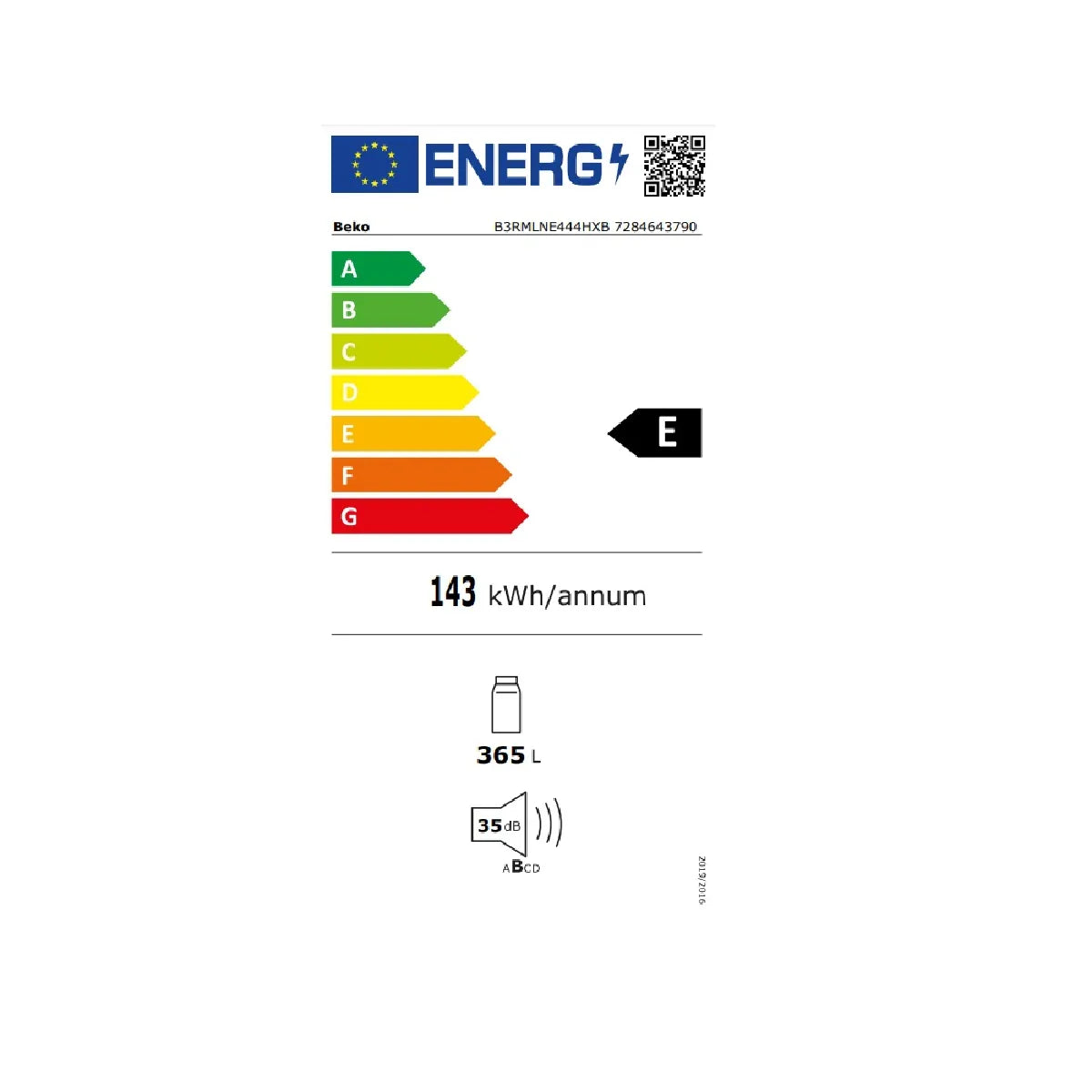 Beko B3RMLNE444HXB Frigorífico NoFrost HarvestFresh Plateado