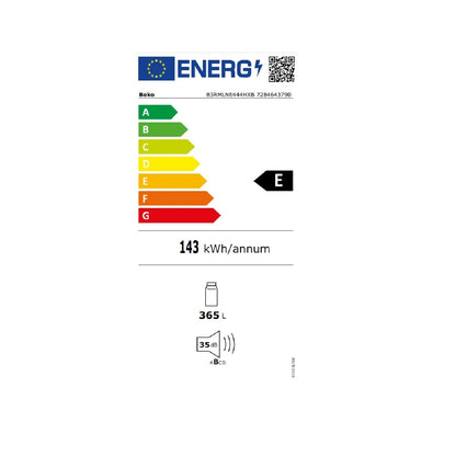 Beko B3RMLNE444HXB Frigorífico NoFrost HarvestFresh Plateado