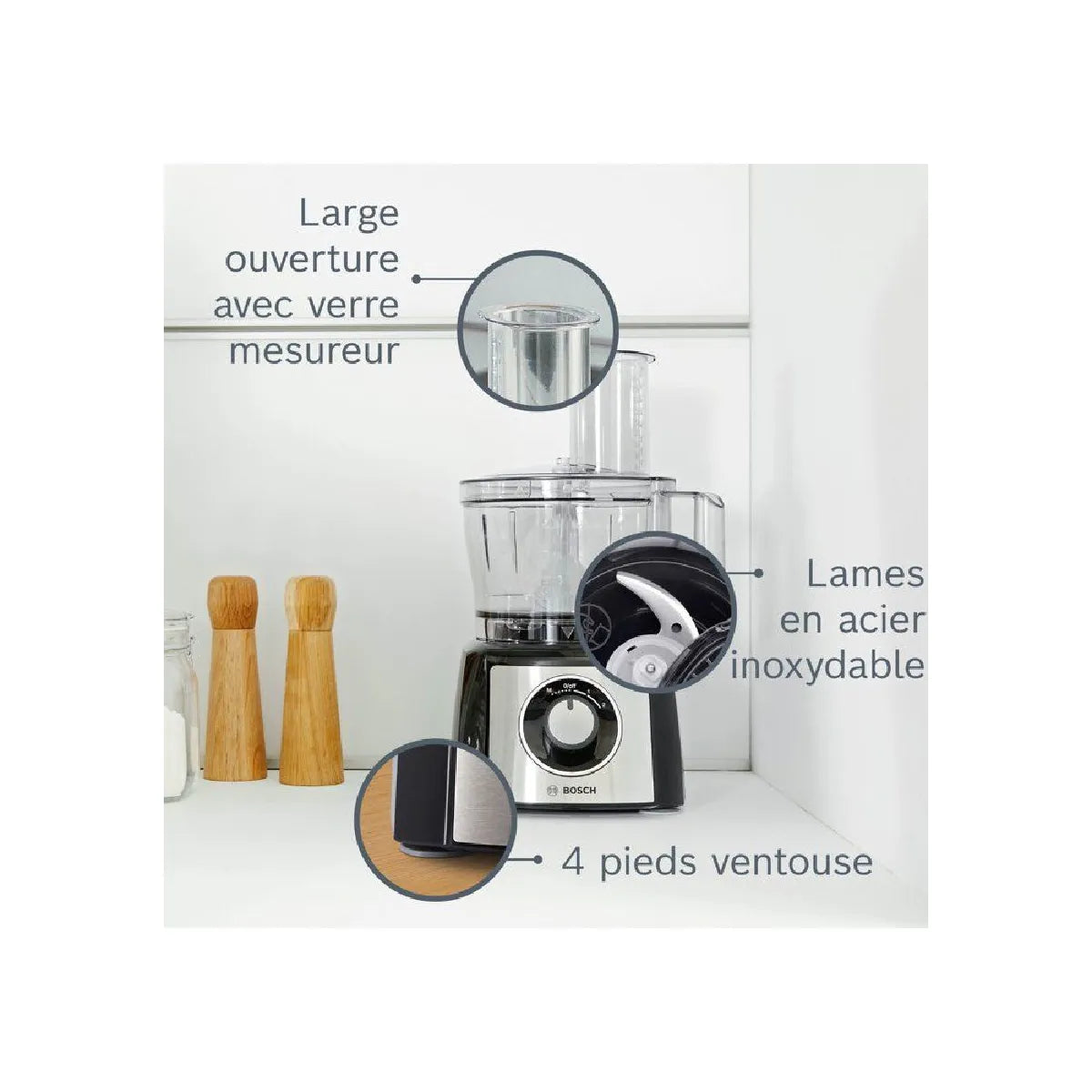 Robot Multifonction Bosch Noir MKR00015653942
