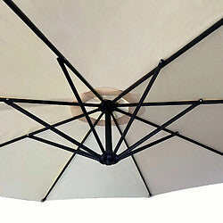 Akord Parasol de Jardín Desplazado Beige
