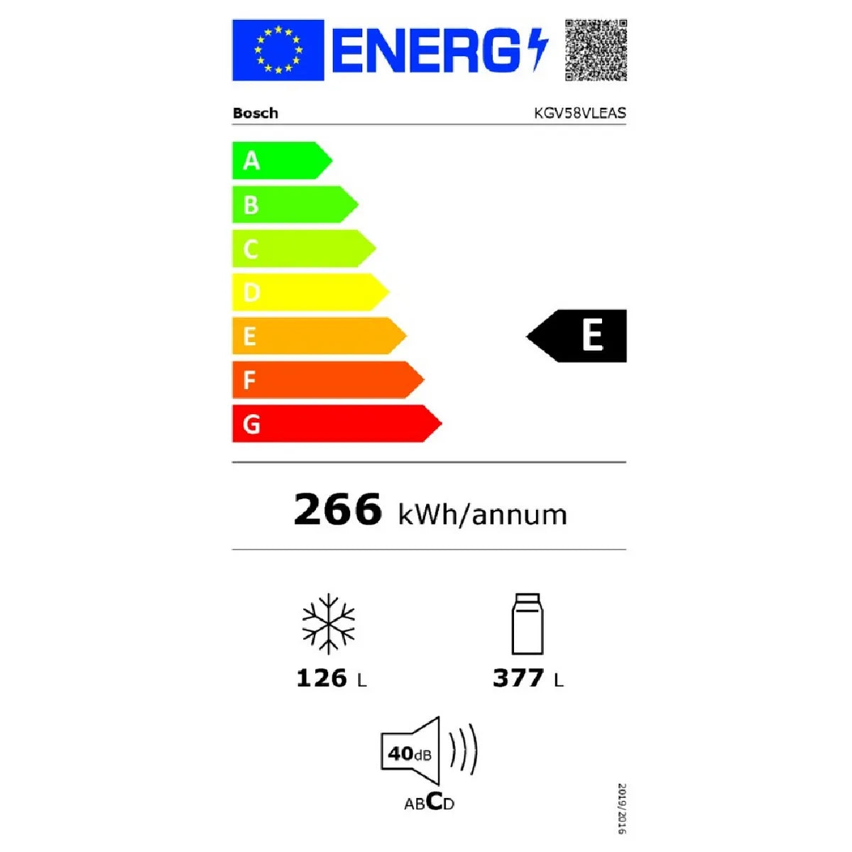 Bosch KGV58VLEAS Refrigerador Combinado Inox 70 cm Pose Libre