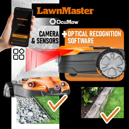 Lawnmaster VBRM18AMID2R Robot Cortacésped Batería Lithium‑Ion 4 Ah 500 m²