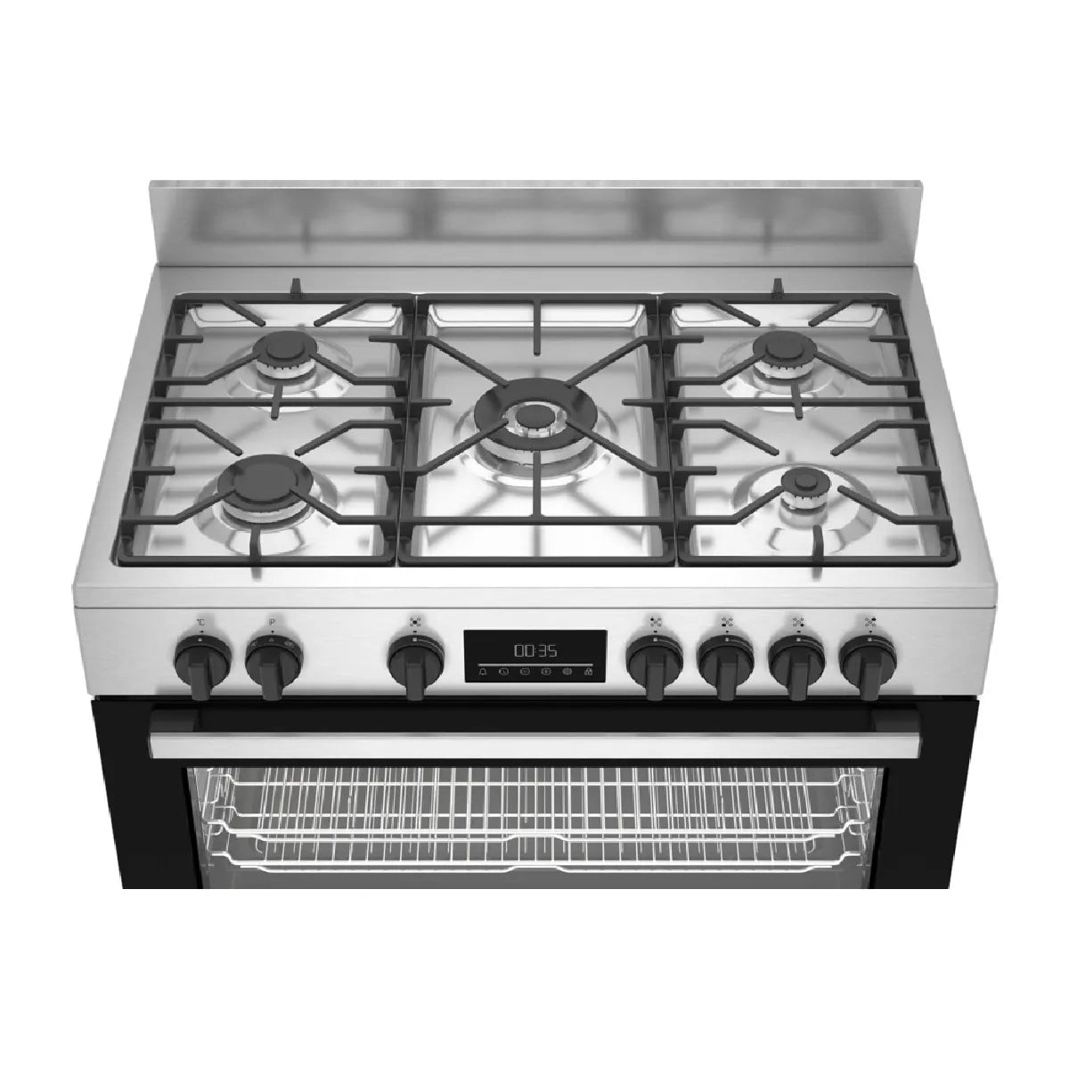 Beko BGM11225EX Cuisinera de Gas 90 cm con Horno 108 L