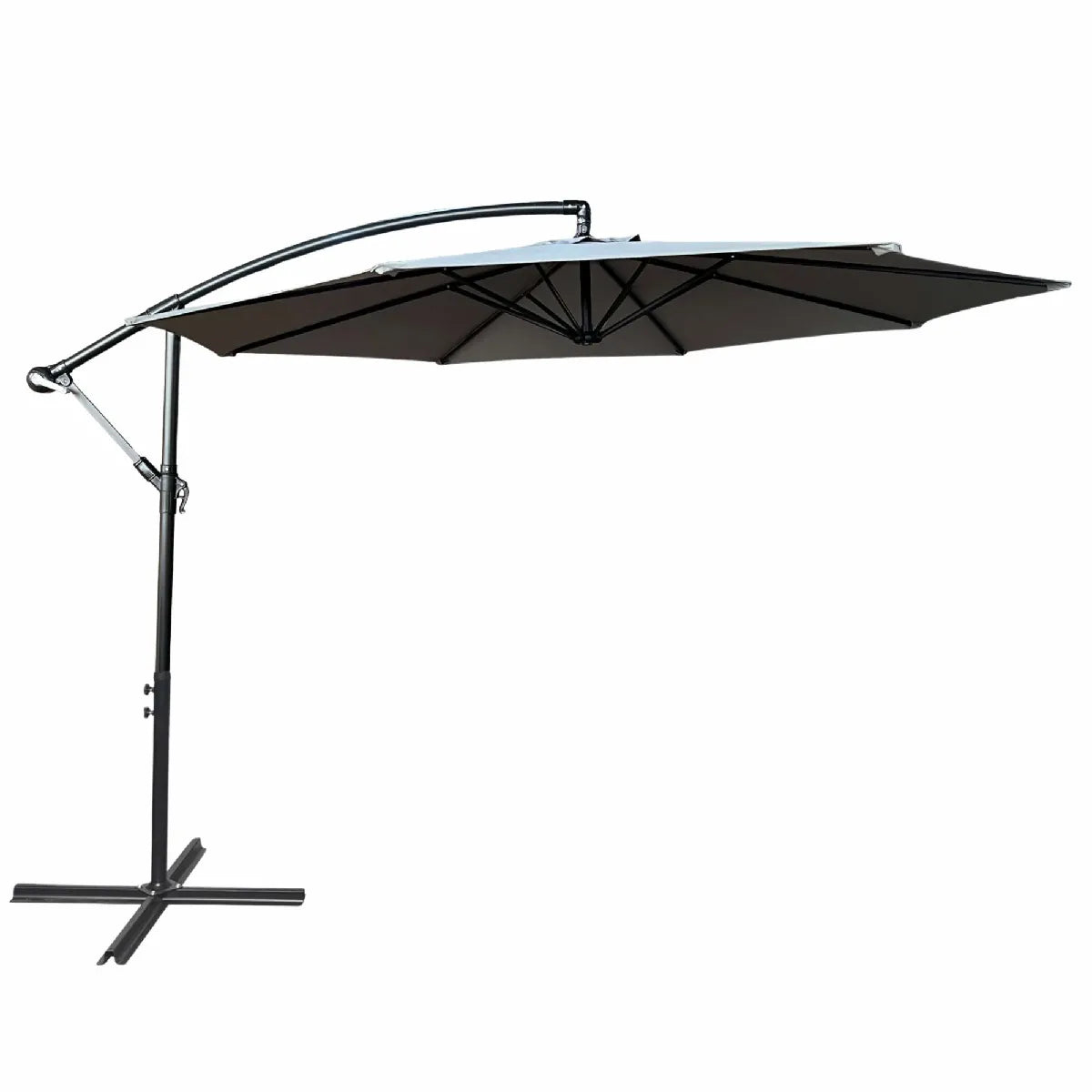 Akord Parasol de Jardín Octogonal Gris