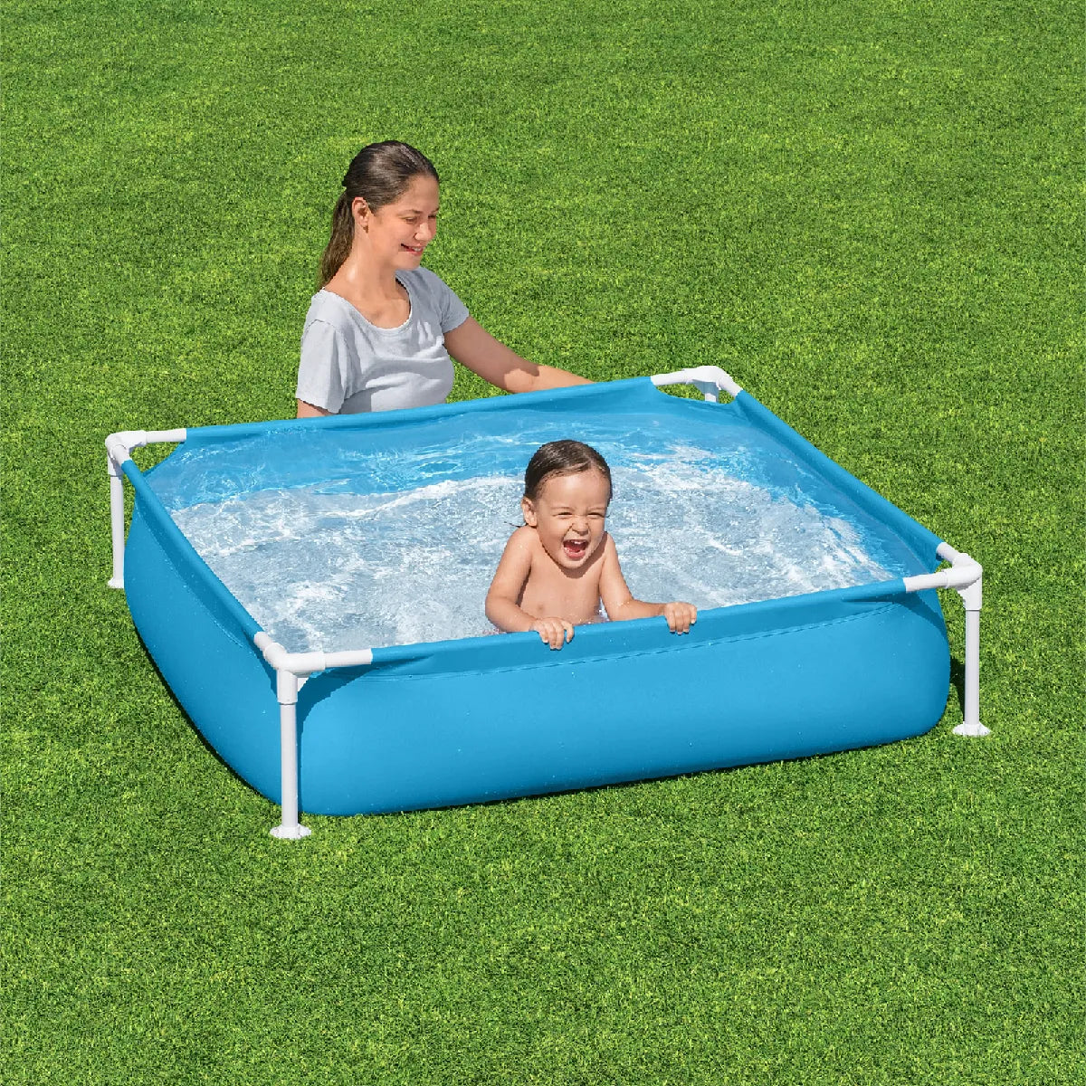 Piscine Tubulaire Carrée Bestway My First Frame Pool MKR00014192994