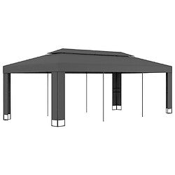 Aktive Pergola Desmontable Blanco 6x3m Techo Retráctil Exterior