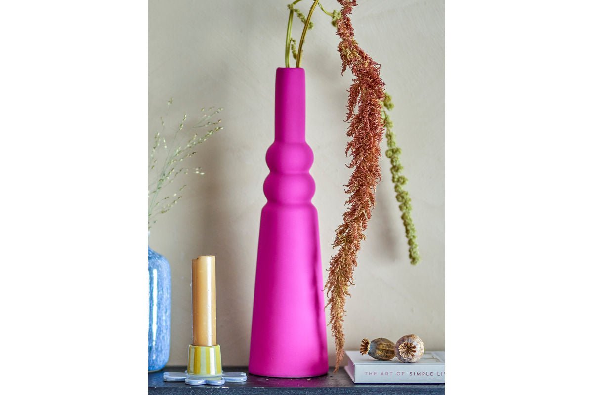 Luxusbetten24 Vase Lori Keramikvase aus Steingut Grün Elegant