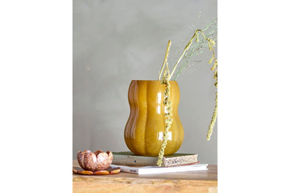 Luxusbetten24 Brunella Vase Braunes Glas Braun Dekorativ Wohnzimmer