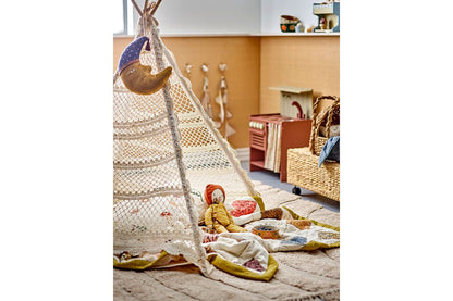 Luxusbetten24 Kinder-Tipi Lumi Tipi aus Naturfarbener Baumwolle Design