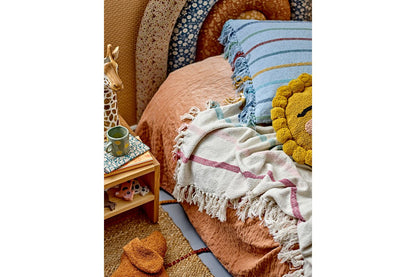 Luxusbetten24 Motu Überwurfdecke aus recycelter Baumwolle, Bunt 160x130