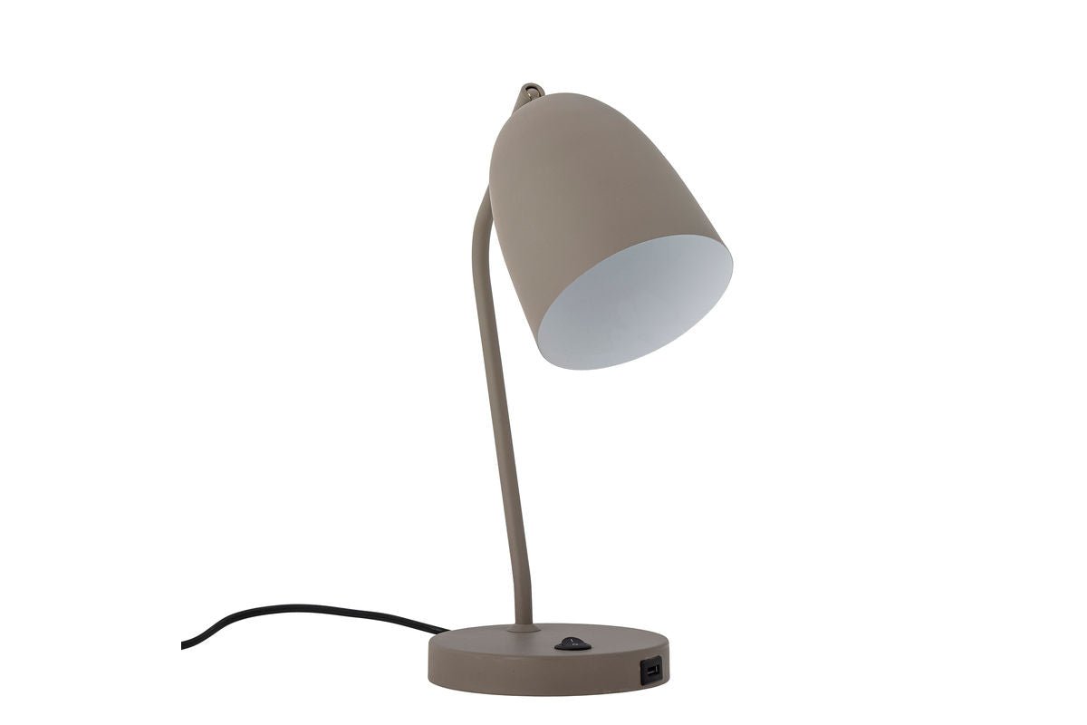 Luxusbetten24 Myla Tischlampe Grau Beige