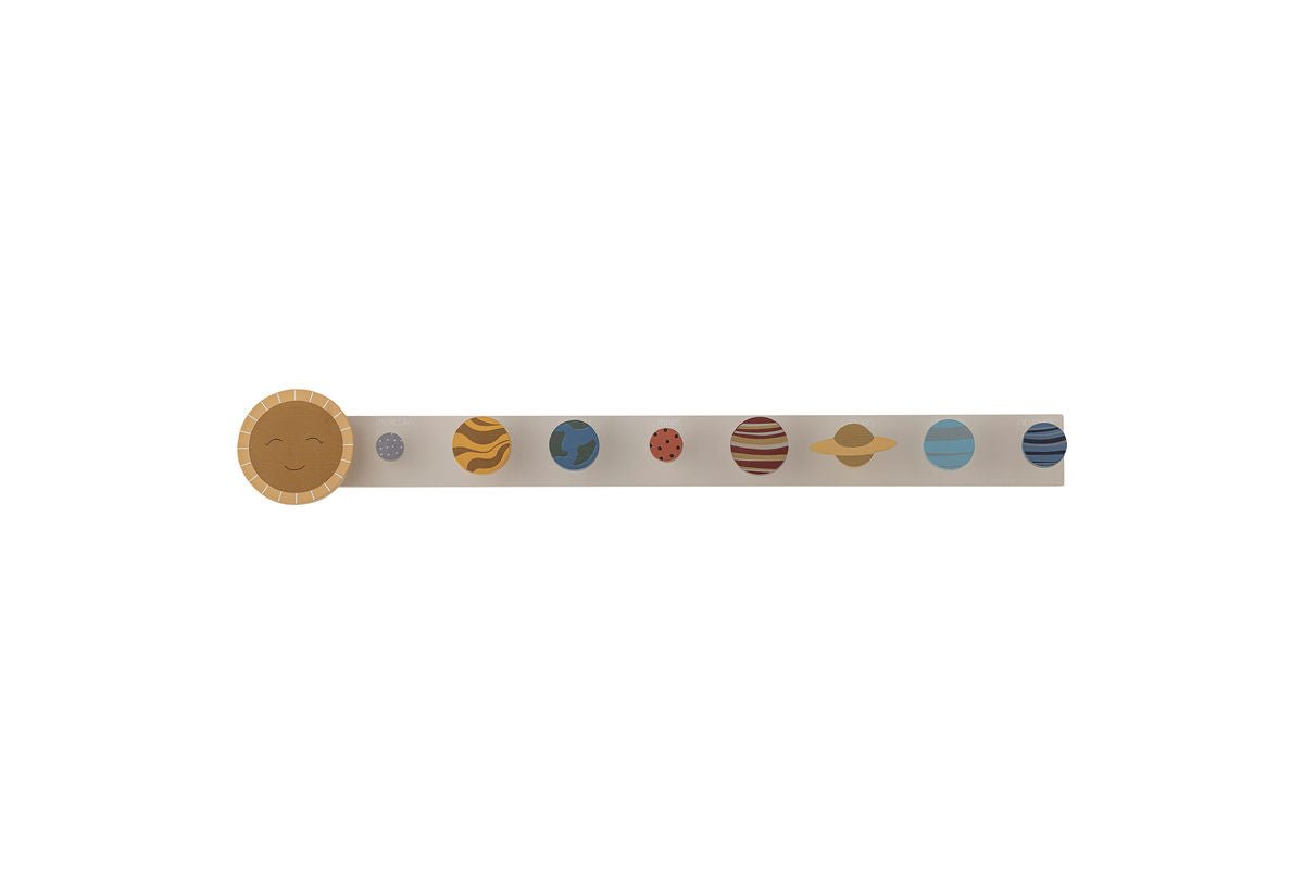 Kinder-Garderobe „Cosmo“ – Bunte Wandgarderobe aus FSC®-zertifiziertem MDF