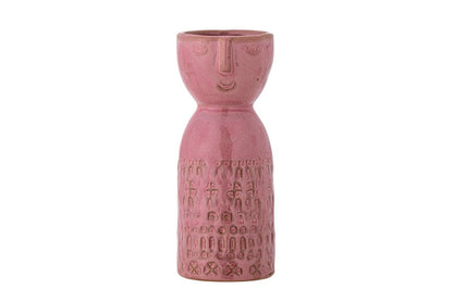 Vase Yara Pink Aus Steingut Handgefertigt Elegant Dekor