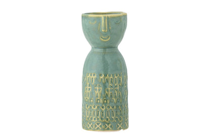 Luxusbetten24 Yara Vase aus Steingut Grün