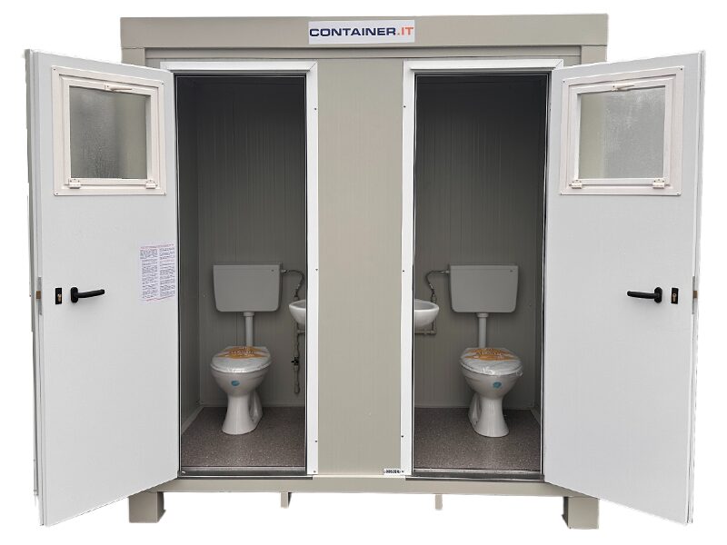 Cabina Prefabbricata Doppio Bagno 2 Metri