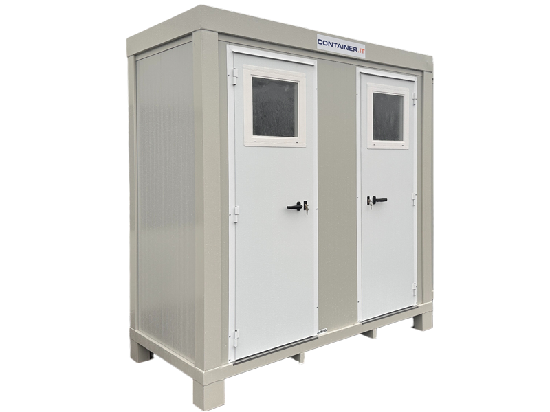 Cabina Prefabbricata Doppio Bagno 2 Metri