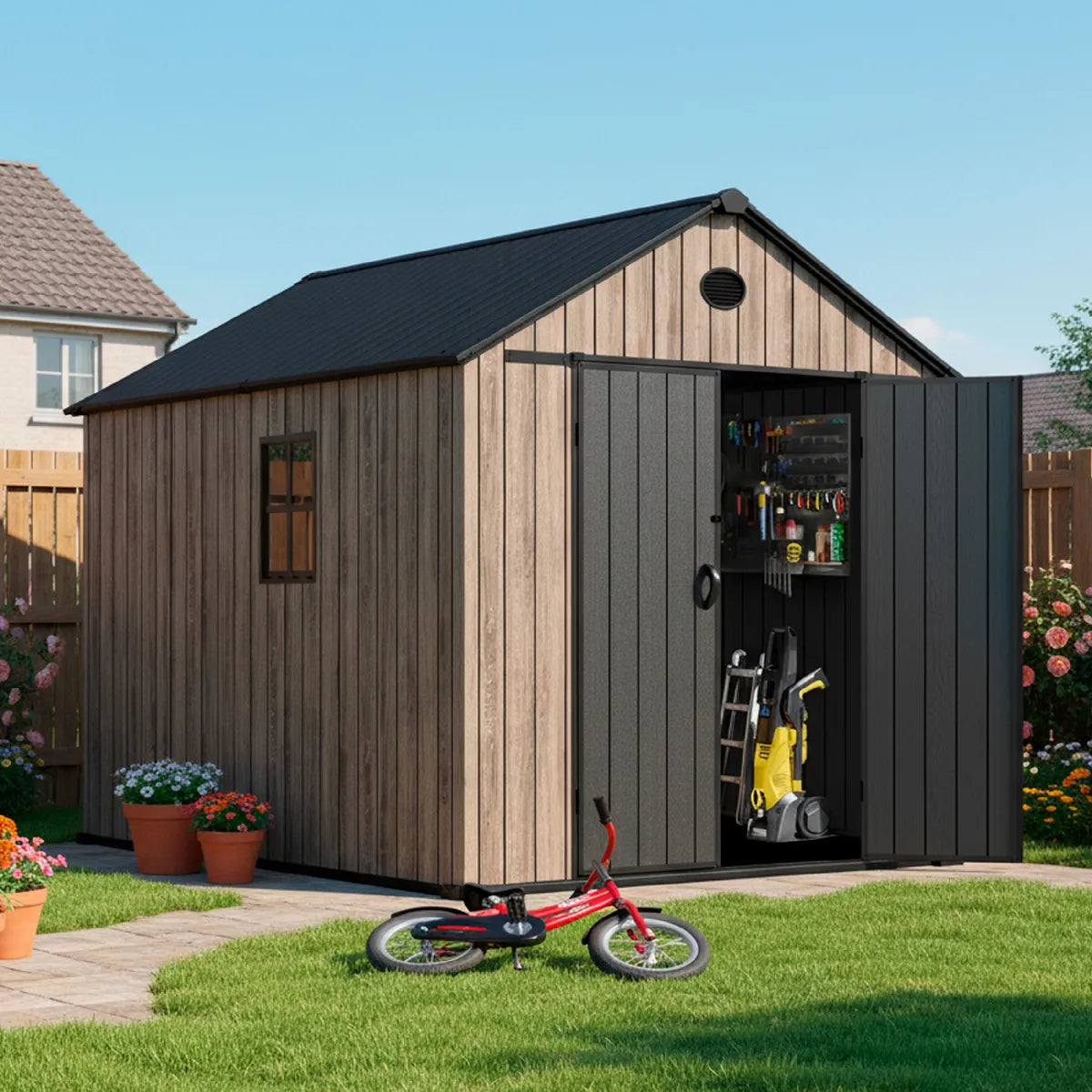 Abri Jardin Résine Hoggar Oak O60 MKR00013919285