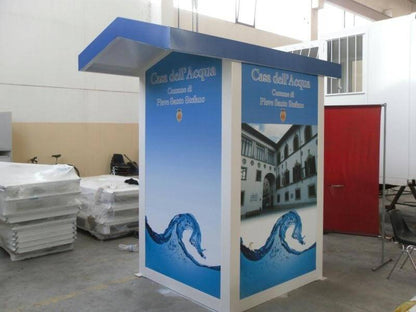 Maßgefertigtes Wasserhaus 1,2 × 1,2 m für Getränke und Milchverteilung in Gewerbe