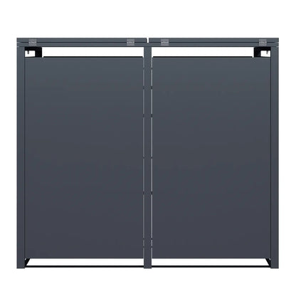 Axi House Cajón de basura 1.32x0.8x1.16 m – Acero Galvanizado Anthracite/Gris