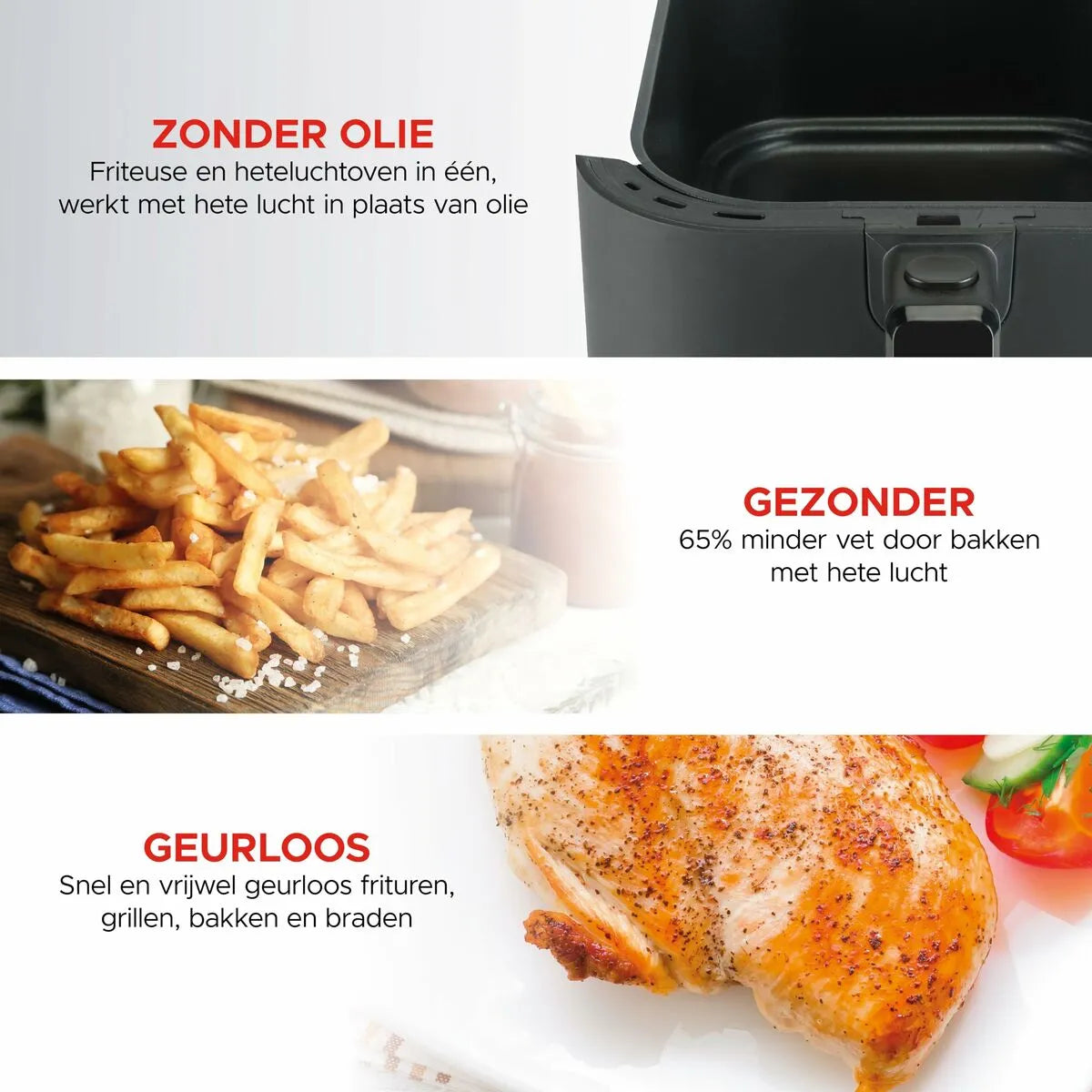 Friteuse à Air Bourgini 184170 Noir 1500 W 5 L
