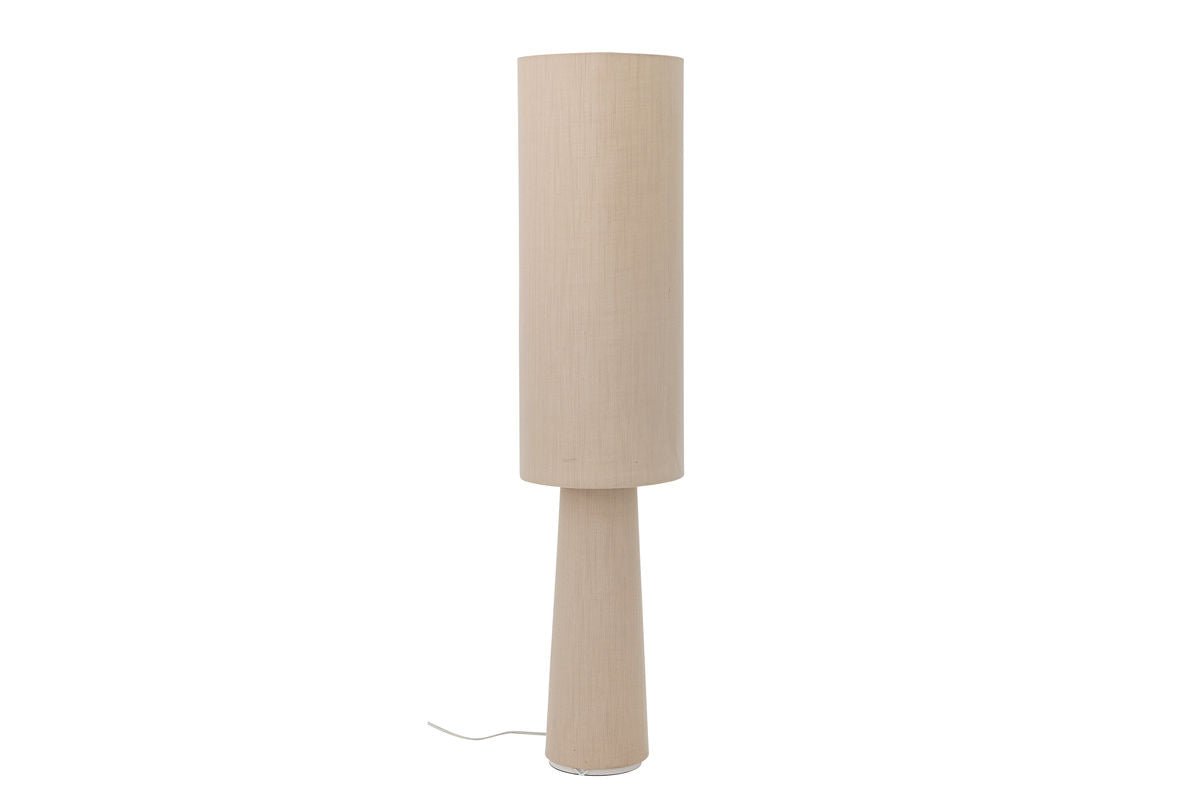 Luxusbetten24 Madrid Stehlampe Leinen Naturton