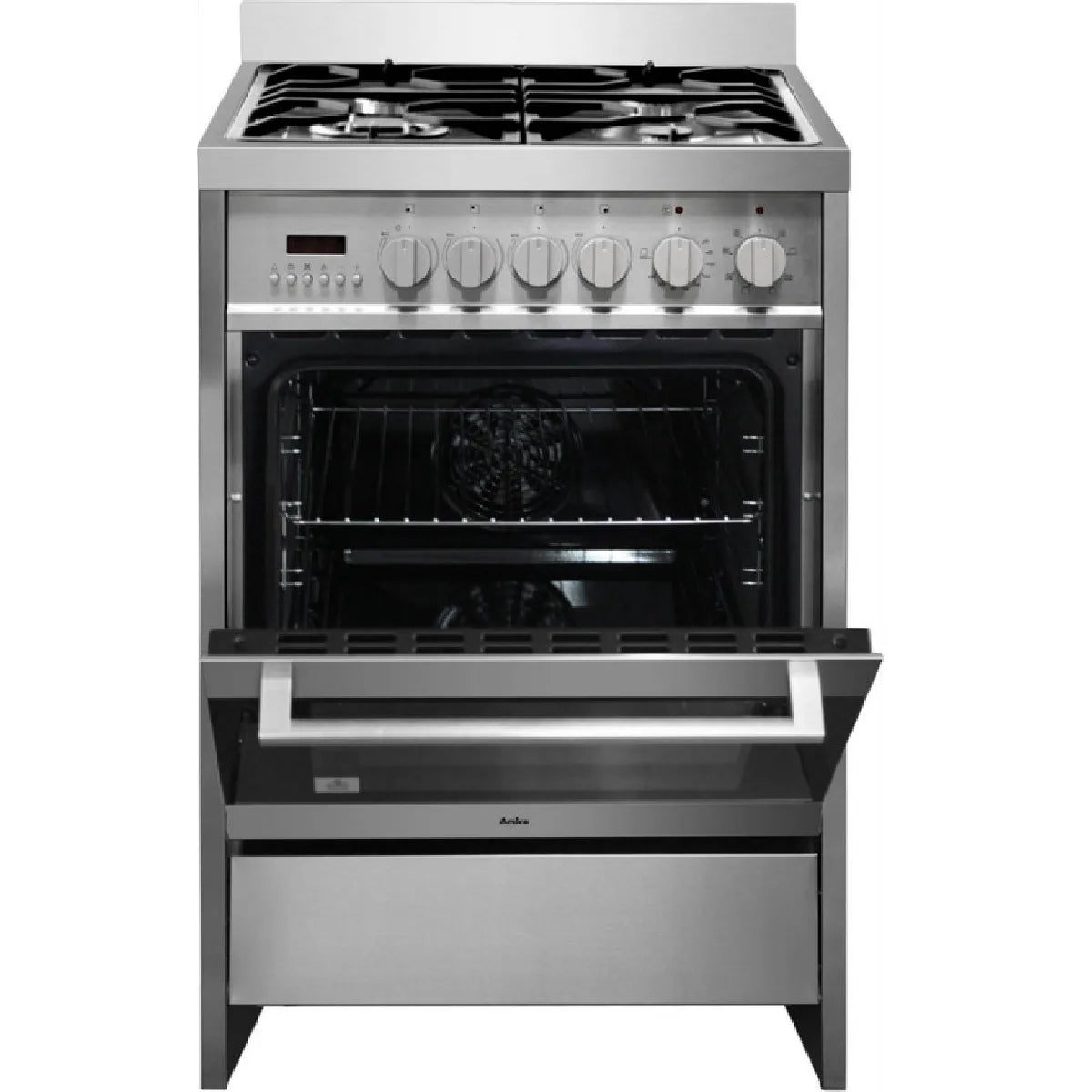 Amica ACME2005X Cocina de Gas 68 L 4 Fuegos Inox