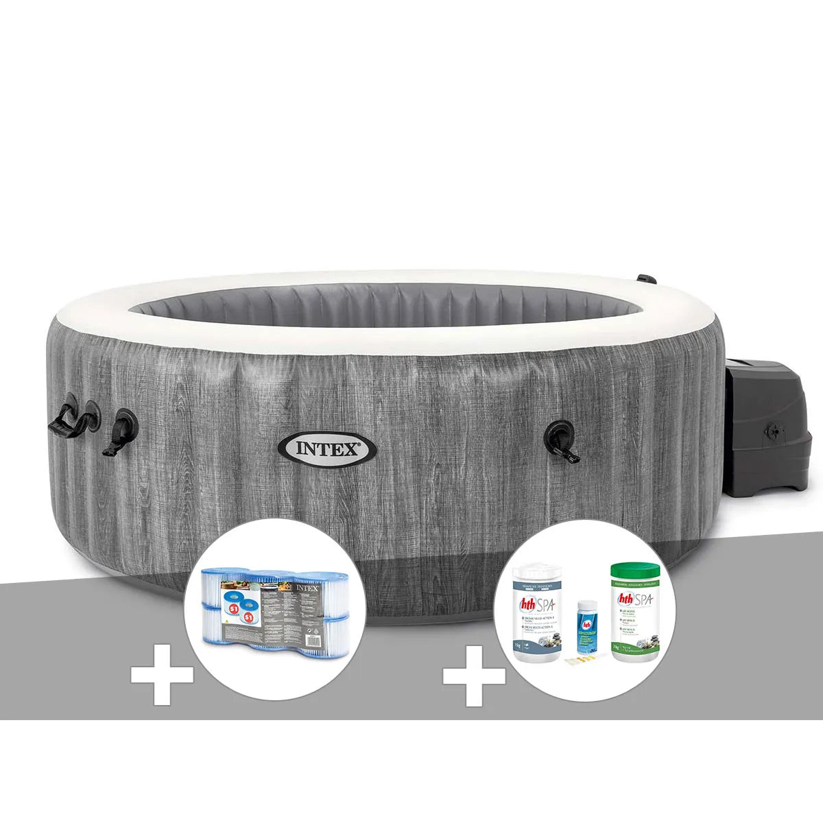 Kit Spa Gonflable Intex PureSpa Baltik Rond Bulles 4 Places MKR00014316466