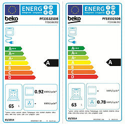 Beko PF335325DB Negro Cocina Gas 7 Focos 3 Hornos