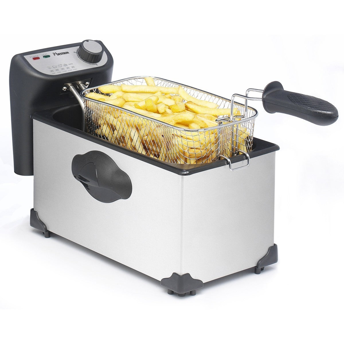 Bestron Freidora Clásica 3,5 L 2200 W Acero Inoxidable