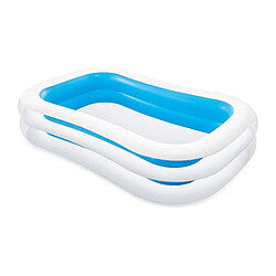 Intex Piscina Rectangular Family 262 cm x 175 cm Azul y Blanca