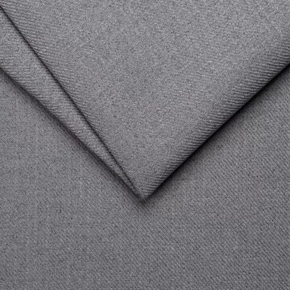 Luxusbetten24 Ida Boxspringbett aus Massiver Eiche, Grau, 140x200, H3