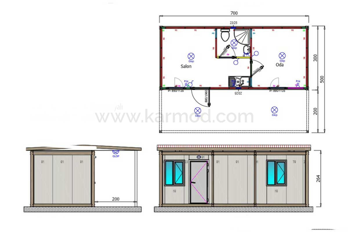 35 m² Container Home