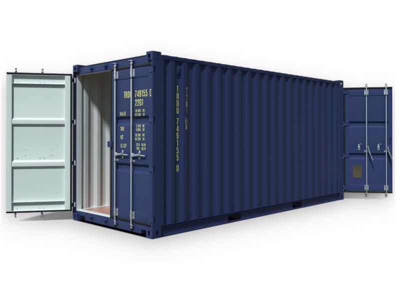 Neuer 20‑Fuß ISO DP Doppelklappe Container Standard für Versand