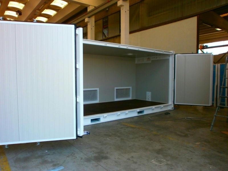 Container Modificato per Stoccaggio Materiali Inox Resistente Temperatura