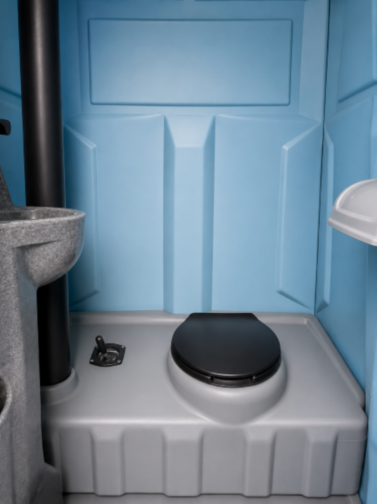 DIXI® C Cabina Sanitaria – 250 L, 95 kg, 1,20 × 1,20 × 2,25 m