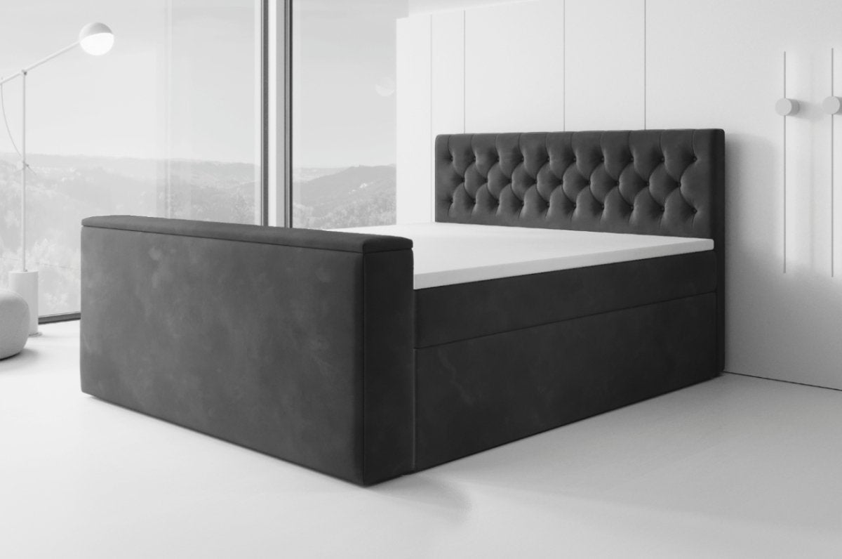 Luxusbetten24 Fußbord LED für Modernes Maßgeschneidertes Bett Design