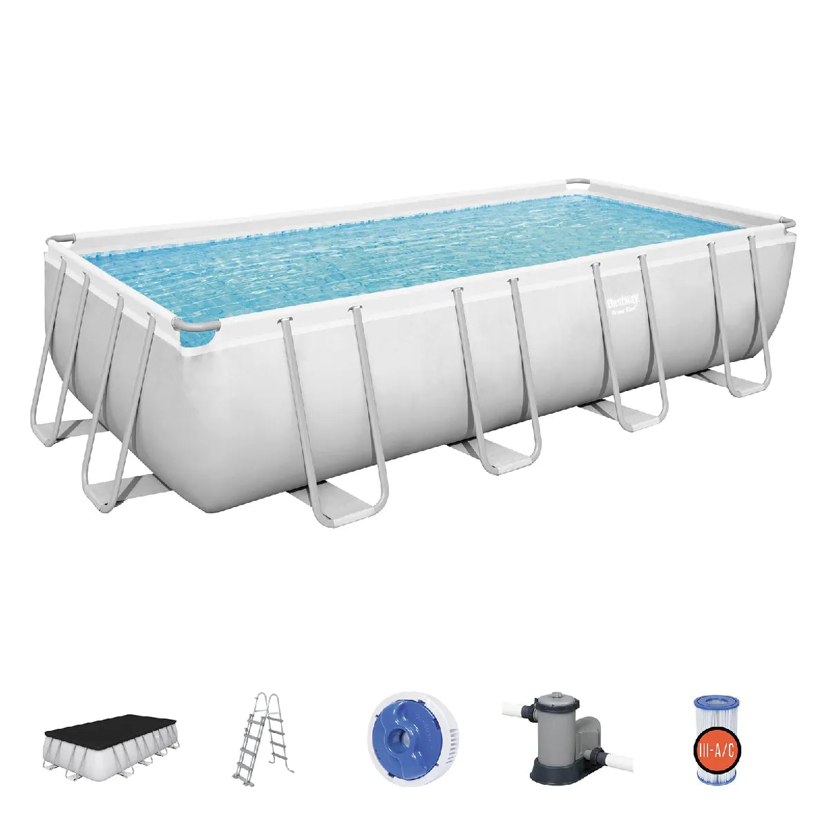 Bestway Power Steel Piscina Rectangular 5.49x2.74x1.22 m