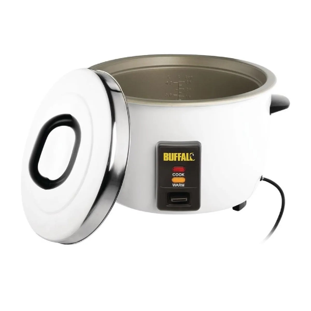 Buffalo 4.2L Inox Arrocera Profesional con Recubrimiento Antiadherente