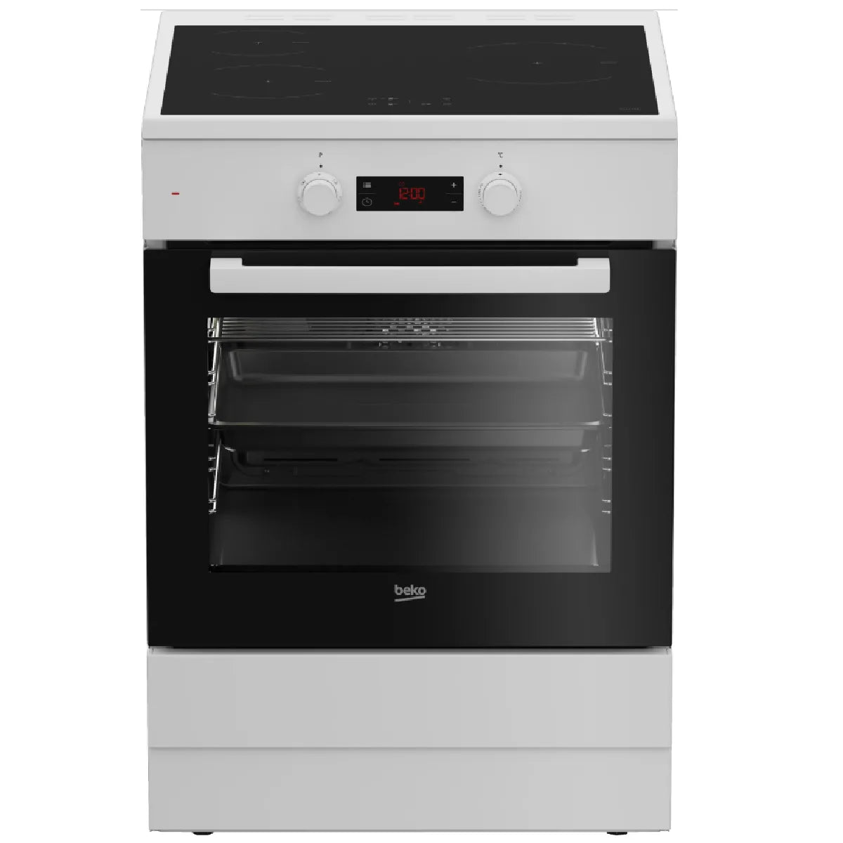 Beko FSE68302MWC Cocina Inducción 72L 3 Quemadores con Horno Multifunción