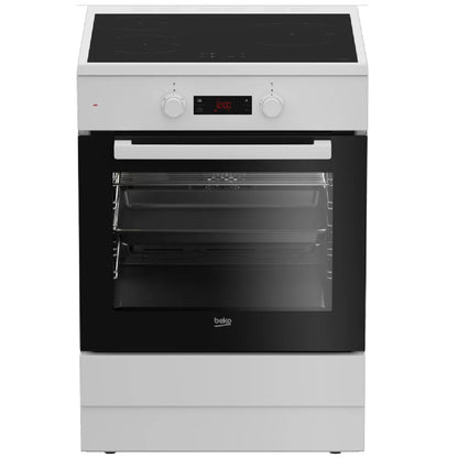 Beko FSE68302MWC Cocina Inducción 72L 3 Quemadores con Horno Multifunción