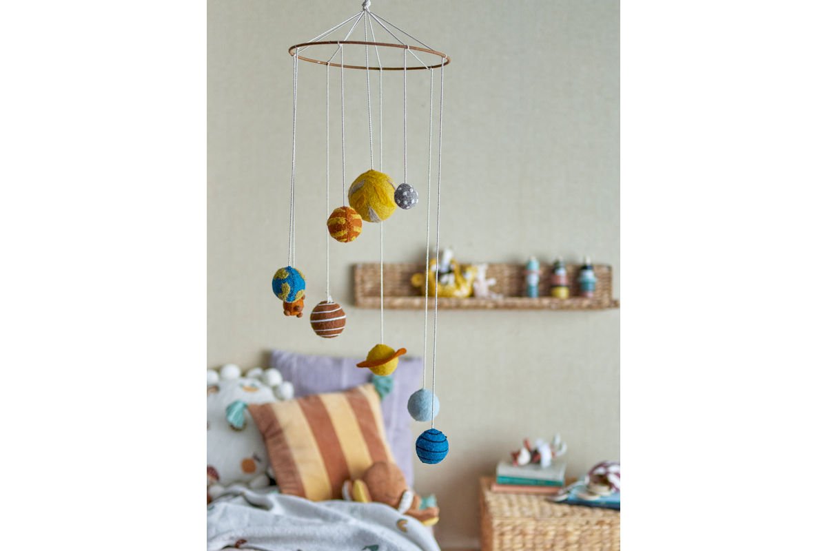 Luxusbetten24 Cosmi Kinder-Mobile Bunte Baumwolle Bunt