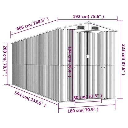 Abri Jardin Métal vidaXL 3147454 MKR00004053165