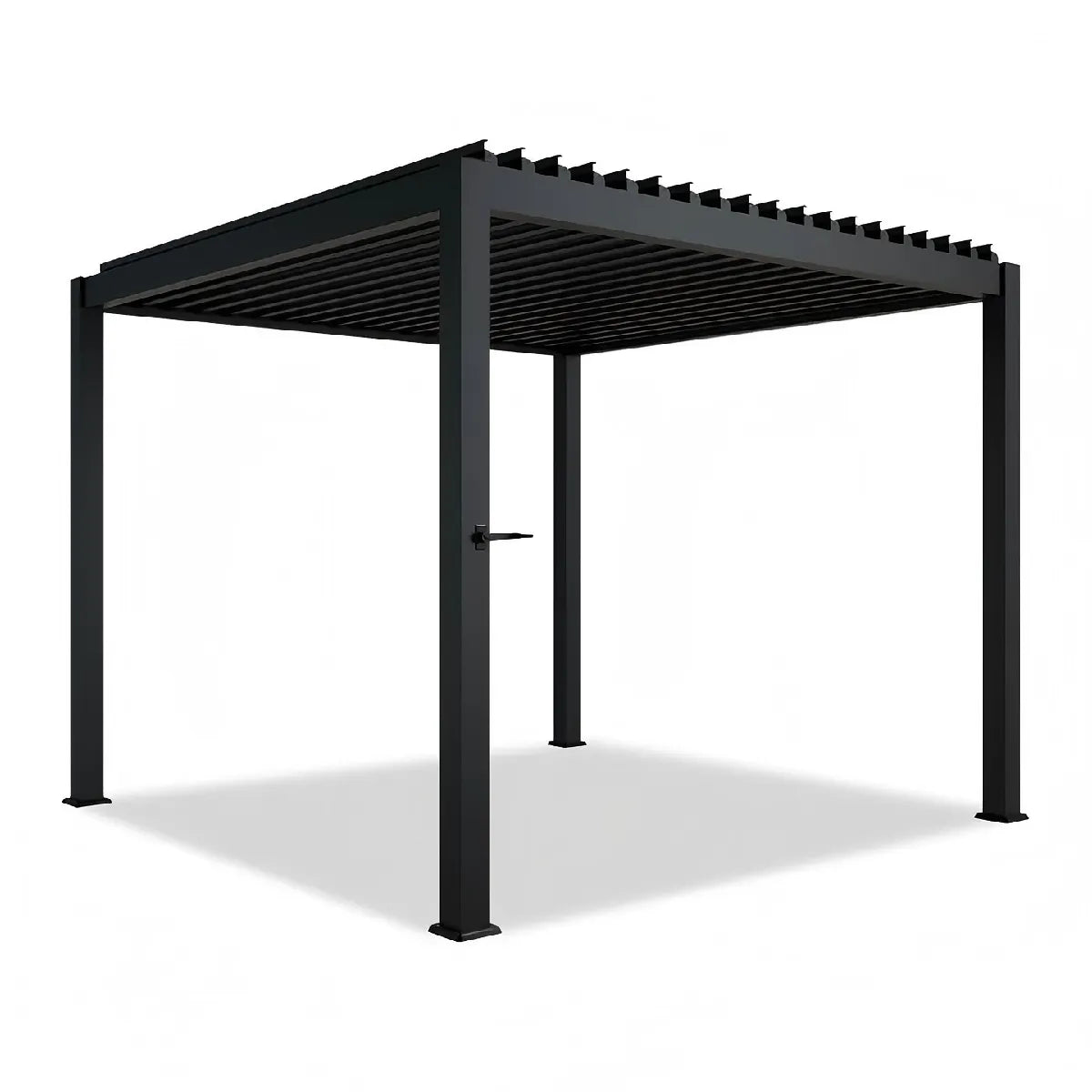 ByteLike Pergola De Lamas Orientables Negro 3x3 Metros
