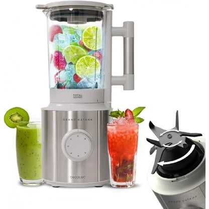 Cecotec Grand Katana 2700MAX Licuadora 8 cuchillas titanio 2700W Blanco