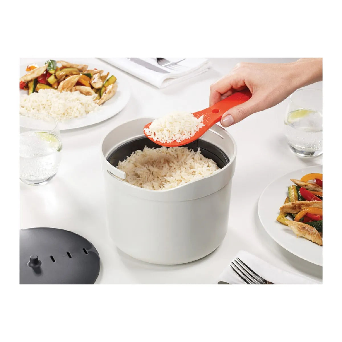 Joseph Joseph 45002 Cocina de Arroz Microondas 2 L Gris Claro