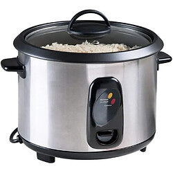 Livoo Cuiseur a Arroz y Vapor Inox 1,8 L