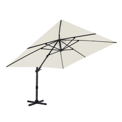 Axi House AXI Parasol Desplegable Aluminio Rotativo Gris/Beige